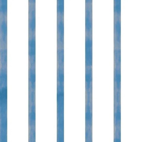 Papel de Parede Bambine Listras Aquareladas Azul Ba0045