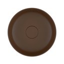 Ver imagem 5 de Cuba de Apoio Deca Slim 30x30 Redonda Marrom Fosco + Válvula + Sifão