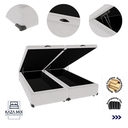 Ver imagem 3 de Cama Box Baú Queen 158x198 Branco