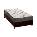 Ver imagem 1 de Cama Box Solteiro: Colchão Espuma Ortobom D45 Light Ortopilow + Base CRC Suede Brown(88x188)