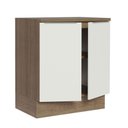 Ver imagem 4 de Balcão de Cozinha Madesa Stella 70 cm 2 Portas Rustic/Branco