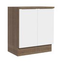 Ver imagem 1 de Balcão de Cozinha Madesa Stella 70 cm 2 Portas Rustic/Branco