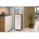 Ver imagem 1 de Balcão Compacto e Versátil Viena Home 1 Porta 1 Gaveta Fundo em Mdf:freijo