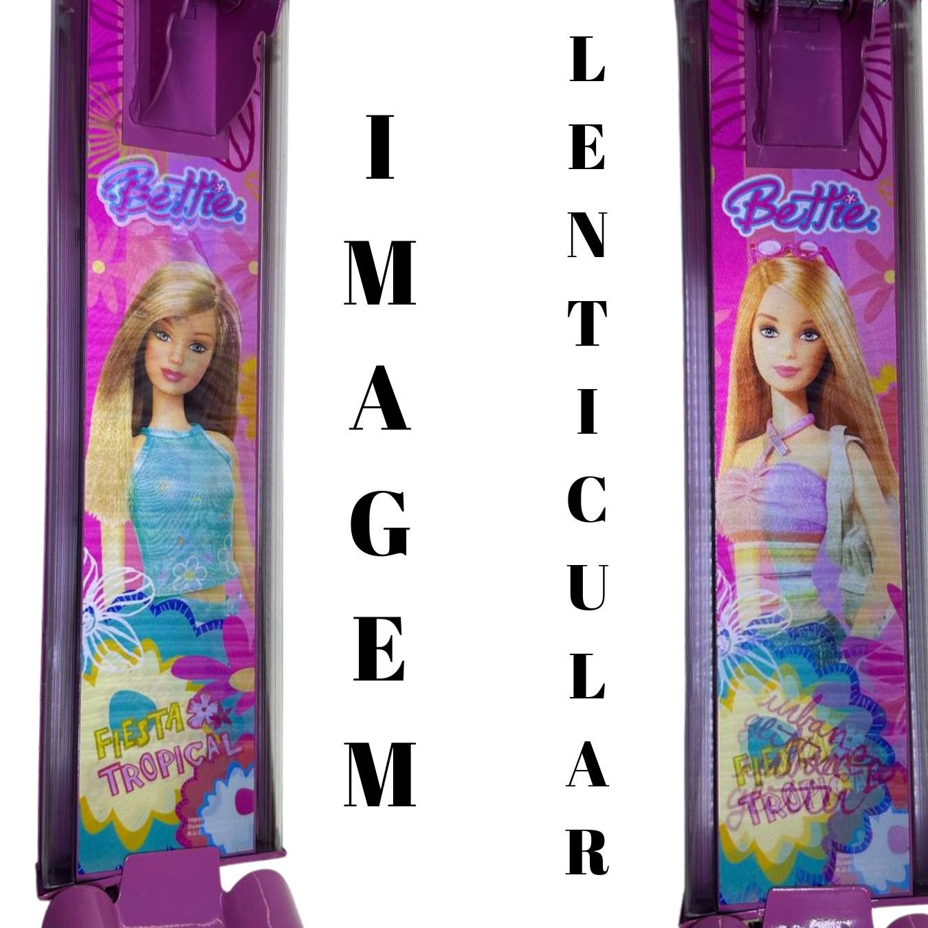 Patinete de Ferro 3 Rodas Barbie com Luz e Kit Proteção - 8