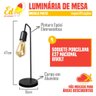 Abajur de Quarto Luminária de Mesa Retro Vintage Premiun - 2