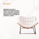 Ver imagem 7 de Poltrona de Balanço Off White com Estrutura Robusta e Almofada Removível