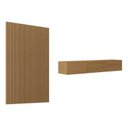 Ver imagem 2 de Rack com Painel Ripado TV 60 Polegadas Planejado 160x250cm Aruá CabeCasa MadeiraOriginals Marrom