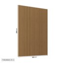Ver imagem 4 de Rack com Painel Ripado TV 60 Polegadas Planejado 160x250cm Aruá CabeCasa MadeiraOriginals Marrom