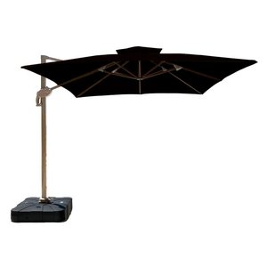 Ombrelone Guarda Sol Premium Aluminio Preto 3,0 X 3,0 C/ Base em 100l