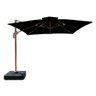 Ombrelone Guarda Sol Premium Aluminio Preto 3,0 X 3,0 C/ Base em 100l - 1