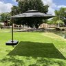 Ombrelone Guarda Sol Premium Aluminio Preto 3,0 X 3,0 C/ Base em 100l - 5