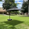Ombrelone Guarda Sol Premium Aluminio Preto 3,0 X 3,0 C/ Base em 100l - 8