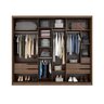 Guarda-Roupa Casal com Espelho 3 Portas de Correr e 5 Gavetas Elevato Demóbile - 5