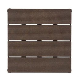 Deck Modular Plástico Eko Wood Cacau - 2