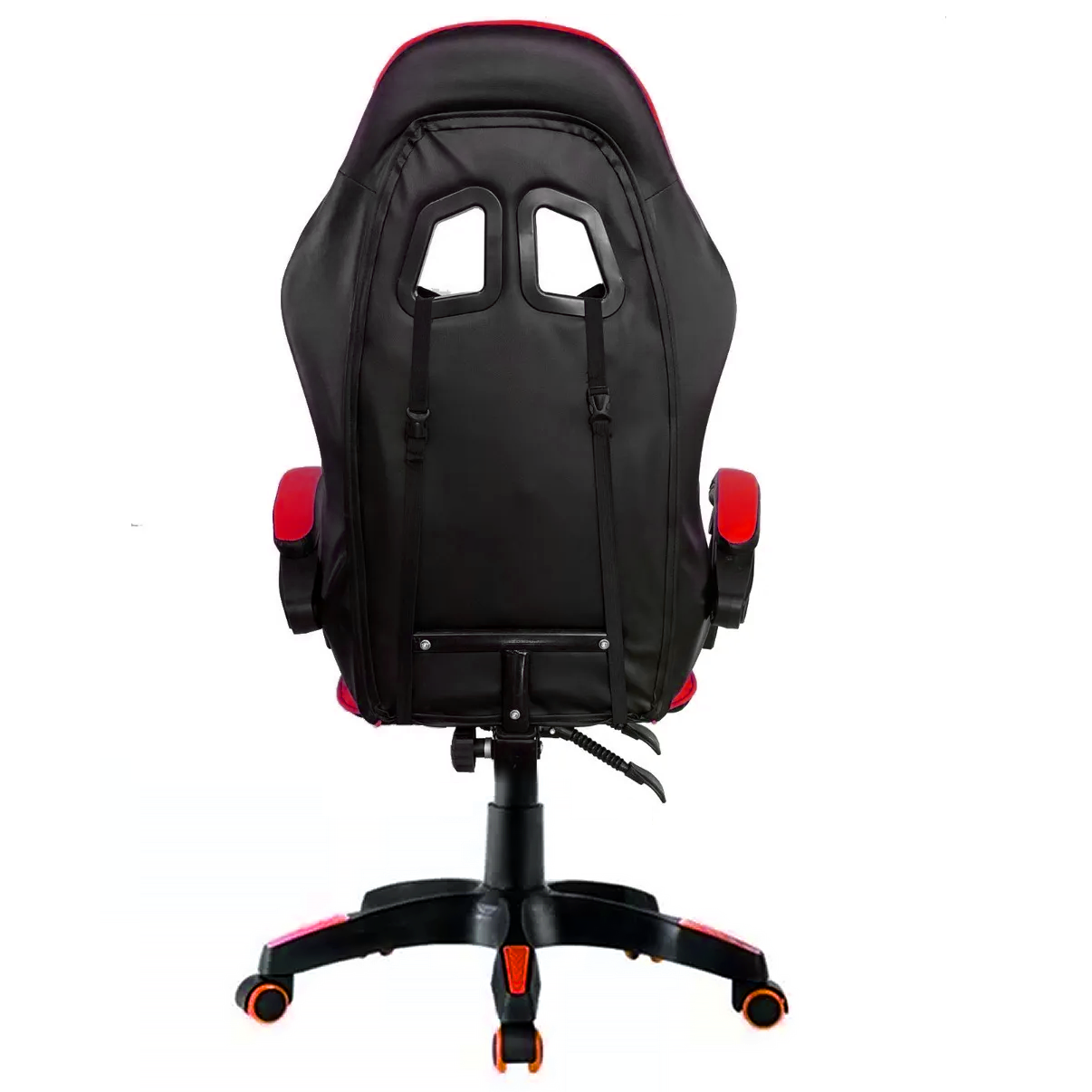 Cadeira Gamer Ergonômica Top Para Escritório Couro Sintético Vermelha - 3