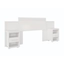 Ver imagem 2 de Cabeceira Dinamarca Cama Box Casal e Queen Branco