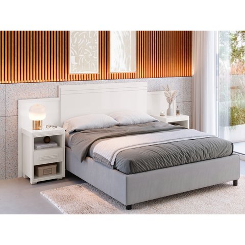 Cabeceira Dinamarca Cama Box Casal e Queen Branco