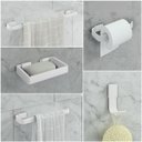 Ver imagem 7 de Kit de Acessórios para Banheiro 5 Peças Stander:branco