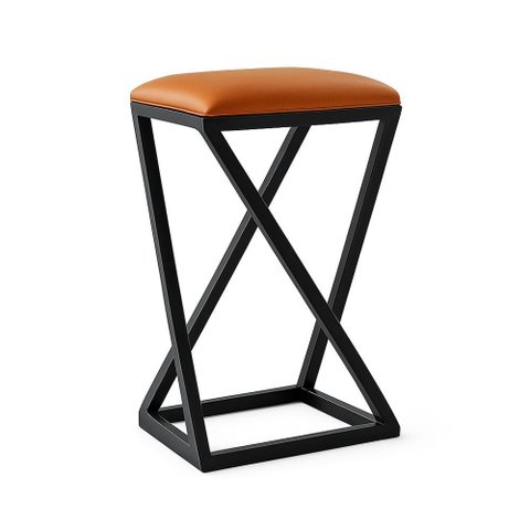 Banqueta Banco 50 cm Balcão Moderno Cozinha Bancada Couro Sintético
