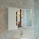 Ver imagem 2 de Espelheira para Banheiro Flex 80cm com 1 Porta Multimóveis CR10116 Branco