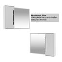 Ver imagem 3 de Espelheira para Banheiro Flex 80cm com 1 Porta Multimóveis CR10116 Branco