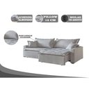 Ver imagem 5 de Sofá Cama 4lug Retrátil Reclinável Belize Mundial Estofados Linho Creme