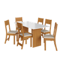 Ver imagem 2 de Conjunto De Sala De Jantar Fidelitá Siena Com 6 Cadeiras