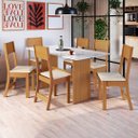 Ver imagem 1 de Conjunto De Sala De Jantar Fidelitá Siena Com 6 Cadeiras
