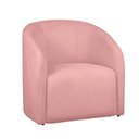 Ver imagem 2 de Kit 02 Poltrona Recepção Sala Lara Tecido Requinte Bouclê Cor:rose