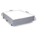 Ver imagem 3 de Base Box Desmontável Casal 138x188x39cm Yescasa Cinza/Gelo