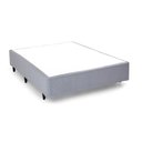 Ver imagem 1 de Base Box Desmontável Casal 138x188x39cm Yescasa Cinza/Gelo