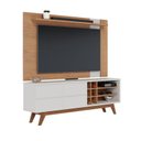 Ver imagem 2 de Rack Bancada Ambiente Noronha 1.8 e Painel para Tv Extensivo Leme Freijó Off White Matte – Colibri