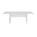 Ver imagem 2 de Mesa de Reunião Retangular 6 Lugares Pé Painel com Caixa Tomada 200x110cm Yescasa Branco