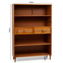 Ver imagem 3 de Estante Madeira Maciça Colonial 2 Gavetas