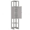 Ver imagem 4 de Closet Modulado 2 Peças 1 Porta com 2 Prateleiras e 9 Nichos Yes Marrom