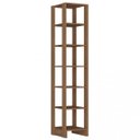 Ver imagem 4 de Guarda-Roupa Modulado Closet 2 Peças com Cabideiro 3 Gavetas e 7 Nichos Yes Marrom