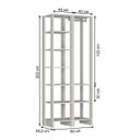 Ver imagem 2 de Guarda-Roupa Modulado Closet 2 Peças 1 Cabideiro e 9 Nichos Yes Preto