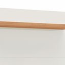 Ver imagem 2 de Painel para Tv 55 Pol 140cm 2 Gavetas com Espelho Aksa D03 Off White Freijó - Lyam Decor
