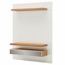 Ver imagem 3 de Painel para Tv 55 Pol 140cm 2 Gavetas com Espelho Aksa D03 Off White Freijó - Lyam Decor