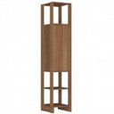 Ver imagem 3 de Guarda-Roupa Modulado Closet 2 Peças Cabideiro 3 Gavetas Porta com 2 Prateleiras e 4 Nichos Yes Marr