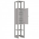 Ver imagem 4 de Guarda-Roupa Modulado Closet 2 Peças Cabideiro 3 Gavetas Porta com 2 Prateleiras e 4 Nichos Yes Marr
