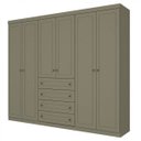 Ver imagem 3 de Guarda-Roupa Casal 6 Portas 4 Gavetas Nova York Espresso Móveis