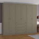 Ver imagem 1 de Guarda-Roupa Casal 6 Portas 4 Gavetas Nova York Espresso Móveis