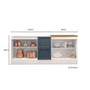 Ver imagem 3 de Kit de Cozinha Olívia 2 Balcões para Pia e Cooktop Poliman Móveis