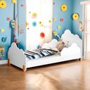 Ver imagem 1 de Cama Princesa Juvenil Colchão Maria Branco e Mel