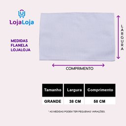 Kit com 10 Flanelas Branca para Limpeza Lojaloja - 3