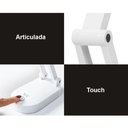 Ver mais imagens de Luminaria de Mesa Touch Dobrável Abajur sem Fio Led Articulada Recarregavel 3 Funções Iluminaçao