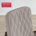 Ver mais imagens de Conjunto Sala de Jantar Mesa Easy Pop 120x80cm Tampo Vidro/mdf com 4 Cadeiras Seat Veludo Capuccino