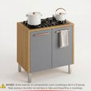 Ver imagem 2 de Balcão de Cozinha Moderno Dafne para Cooktop em 100% MDF