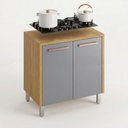 Ver imagem 1 de Balcão de Cozinha Moderno Dafne para Cooktop em 100% MDF
